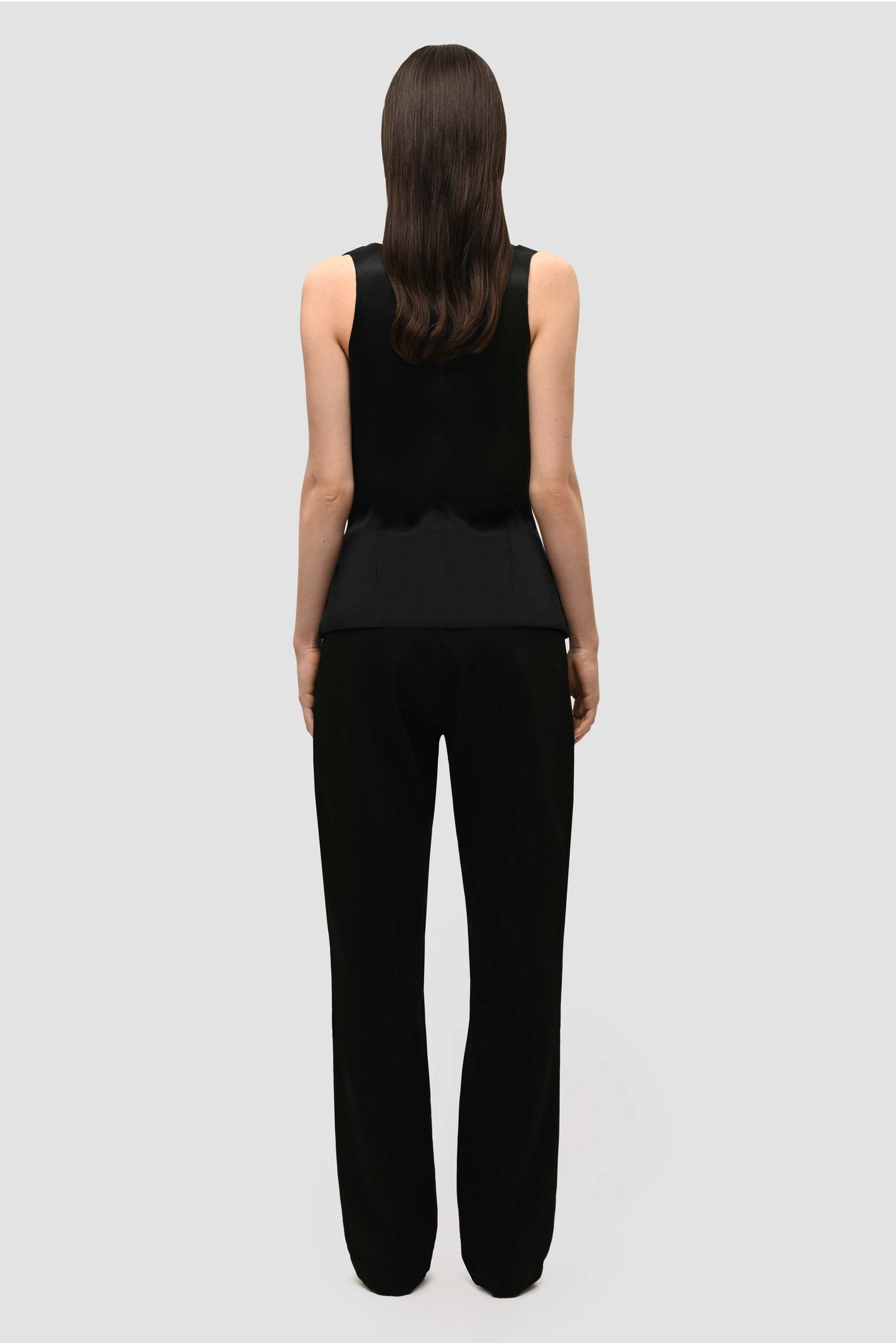 Cowl Neck Sleevless Top - Black