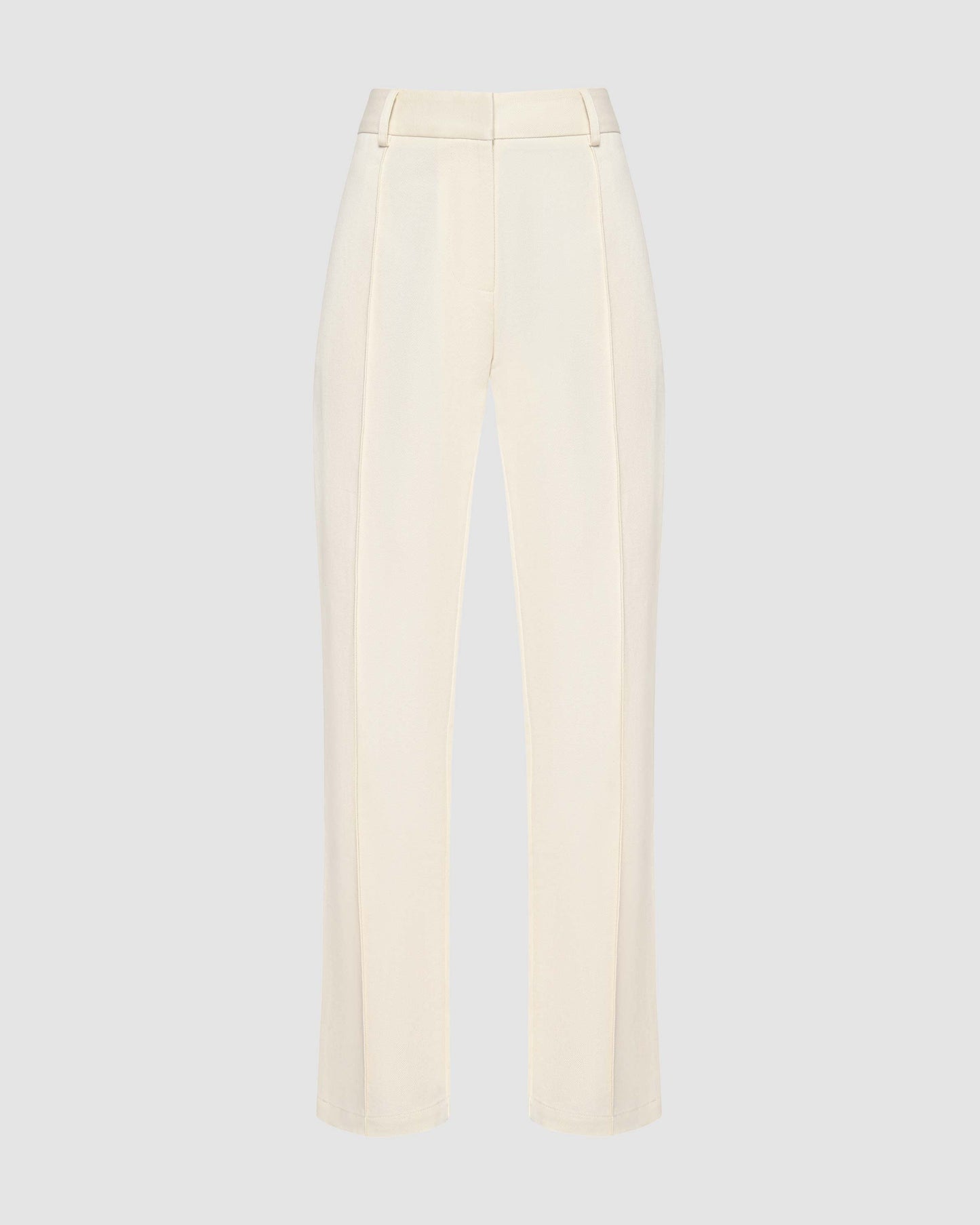 Mid-rise Tailored Pants - Ivory