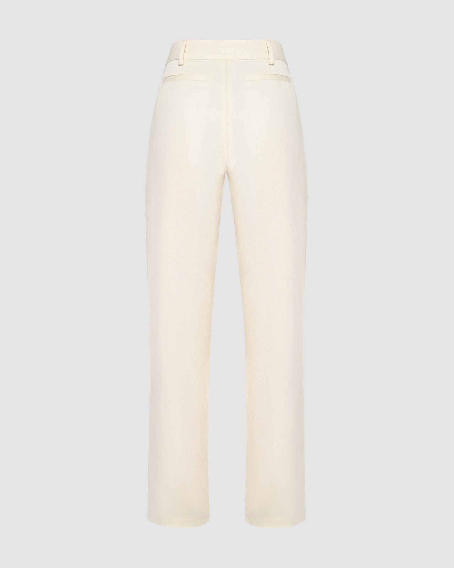 Mid-rise Tailored Pants - Ivory