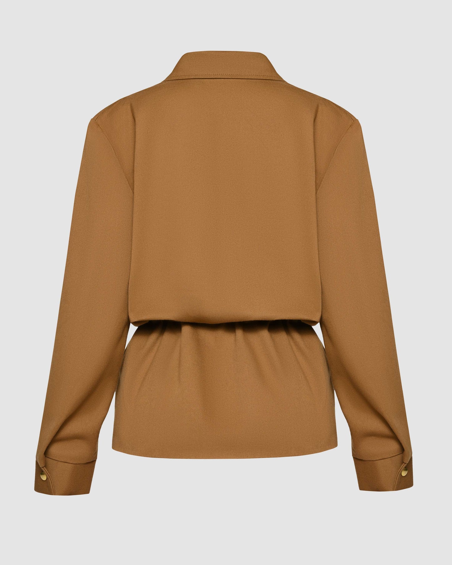 Barn Jacket With Drawstring - Camel