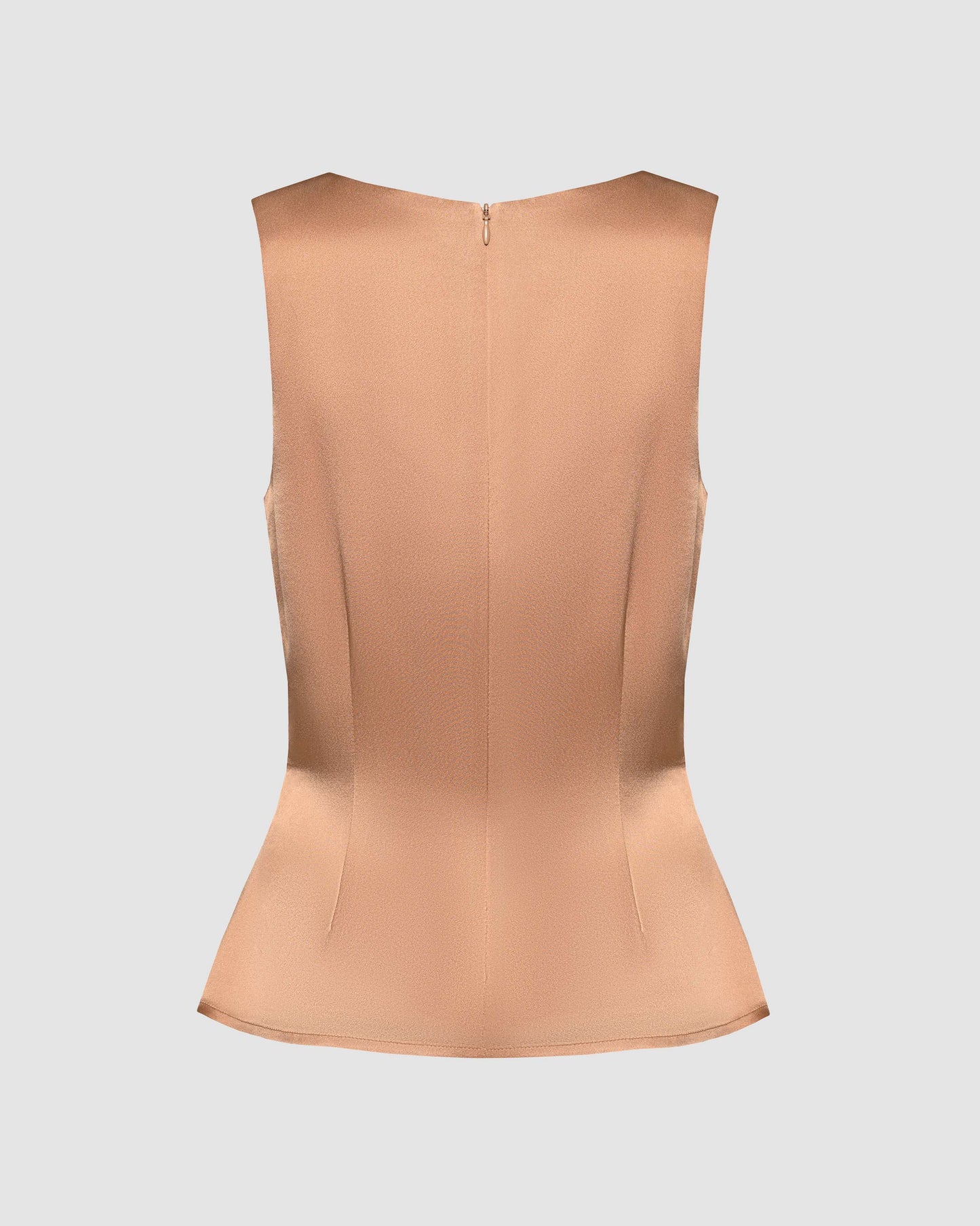 Cowl Neck Sleevless Top - Honey