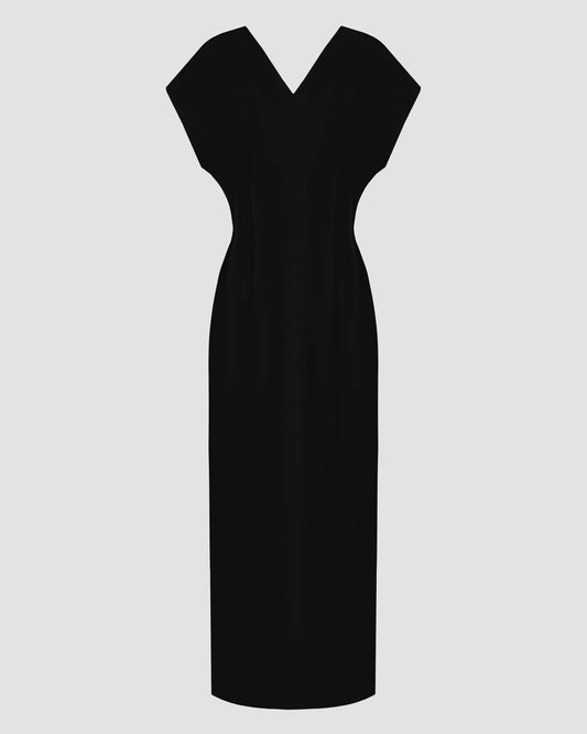 Kimono Style Dress - Black