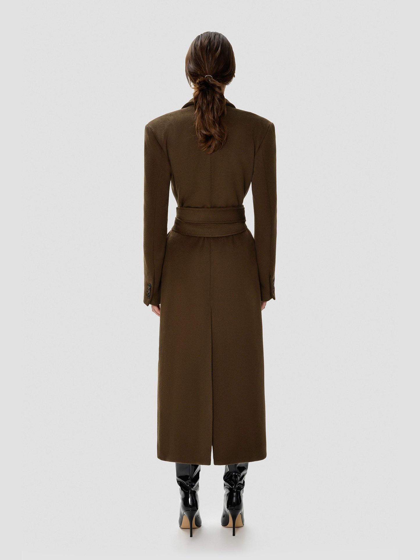 Brown Belted Coat