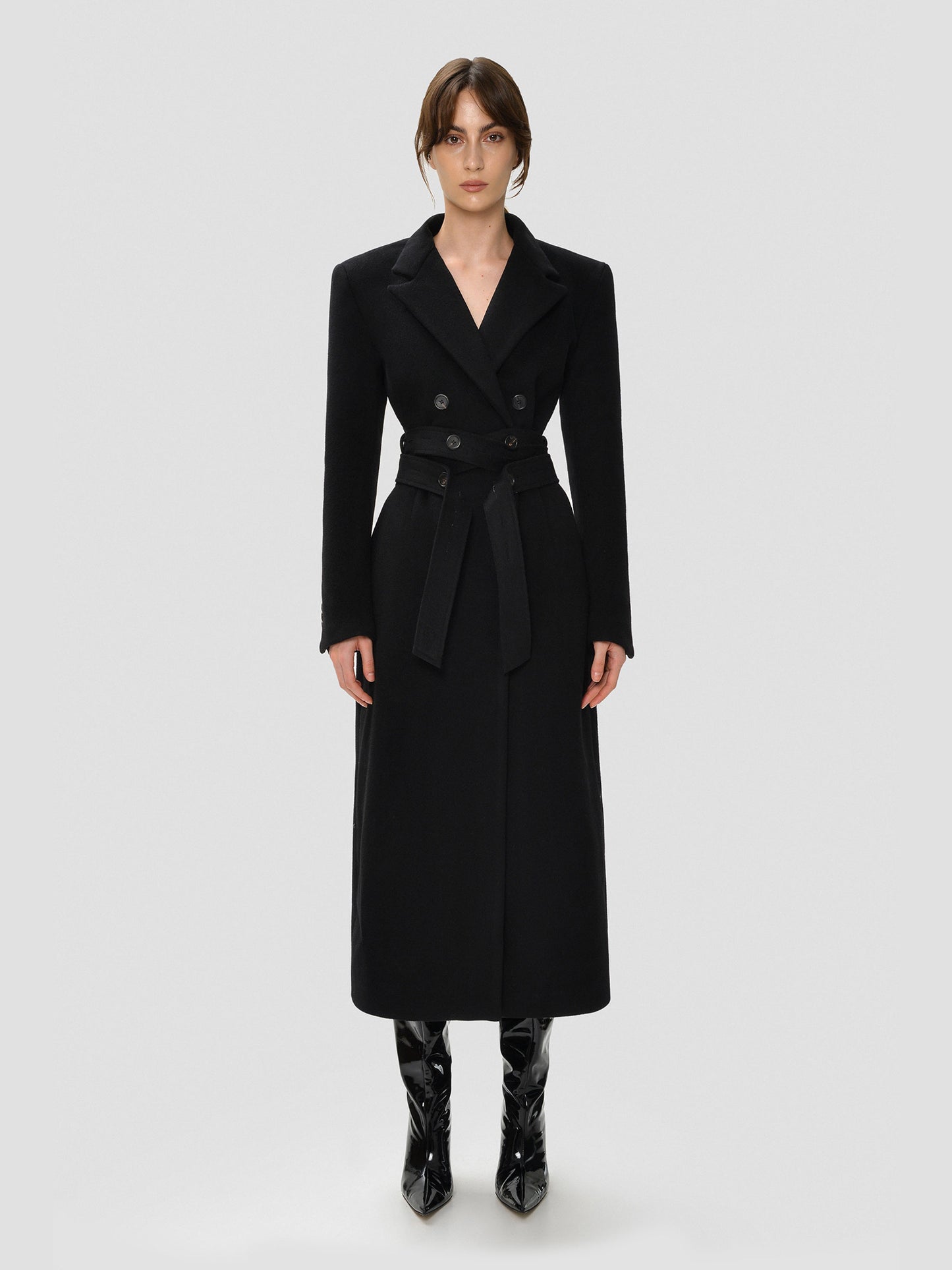 Black Belted Coat