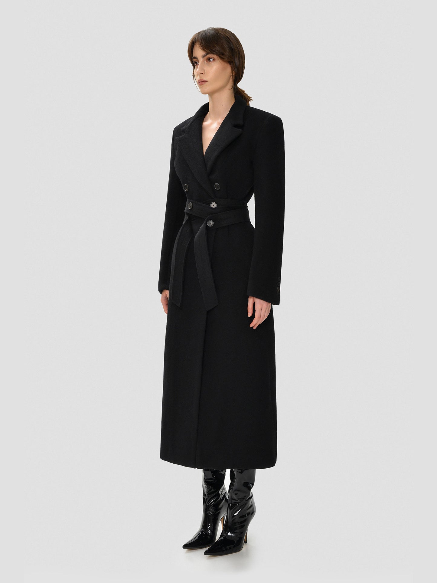 Black Belted Coat