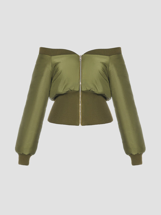 Army Green Bomber Jacket