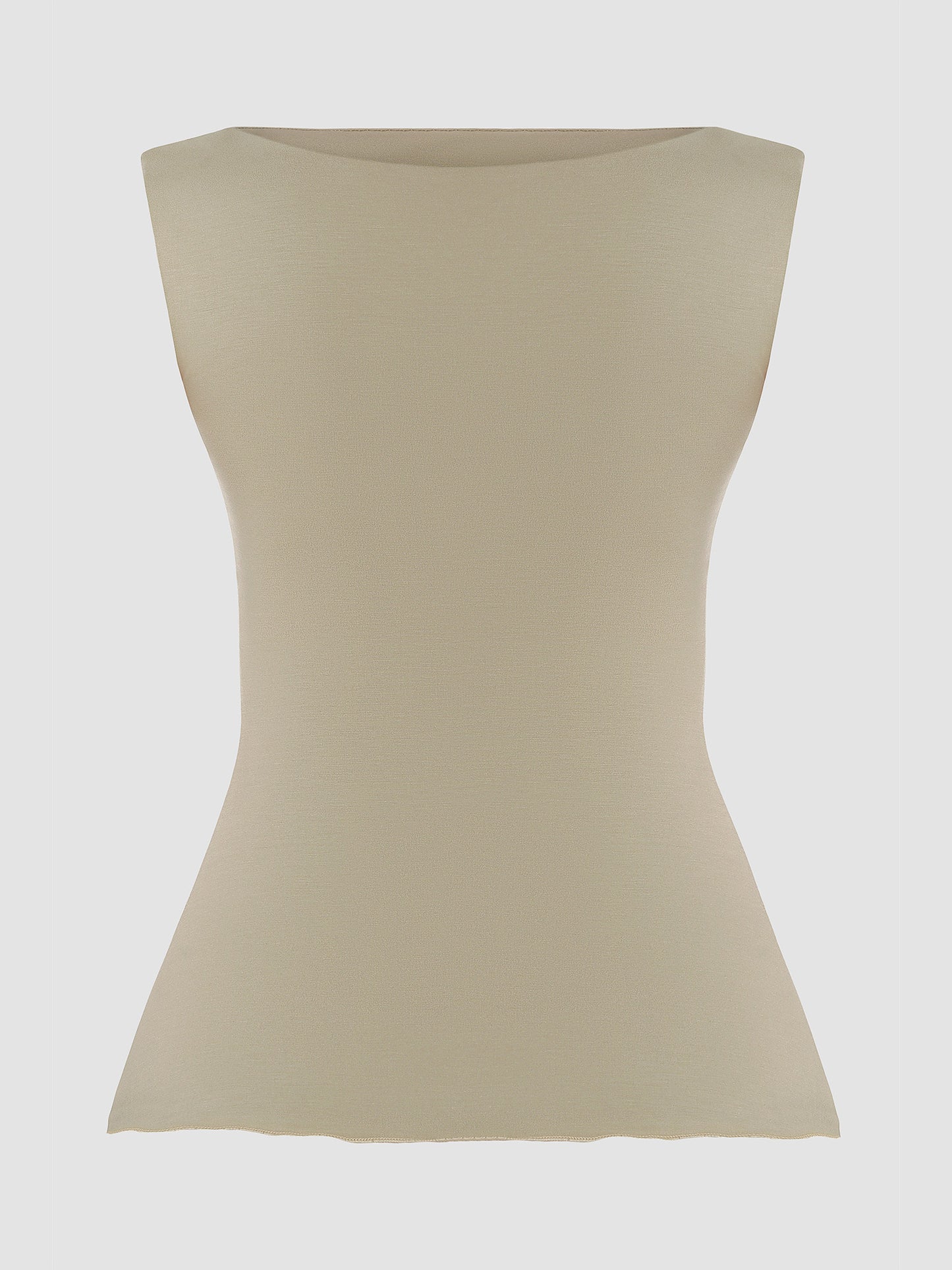 Sage Sleeveless Draped Top