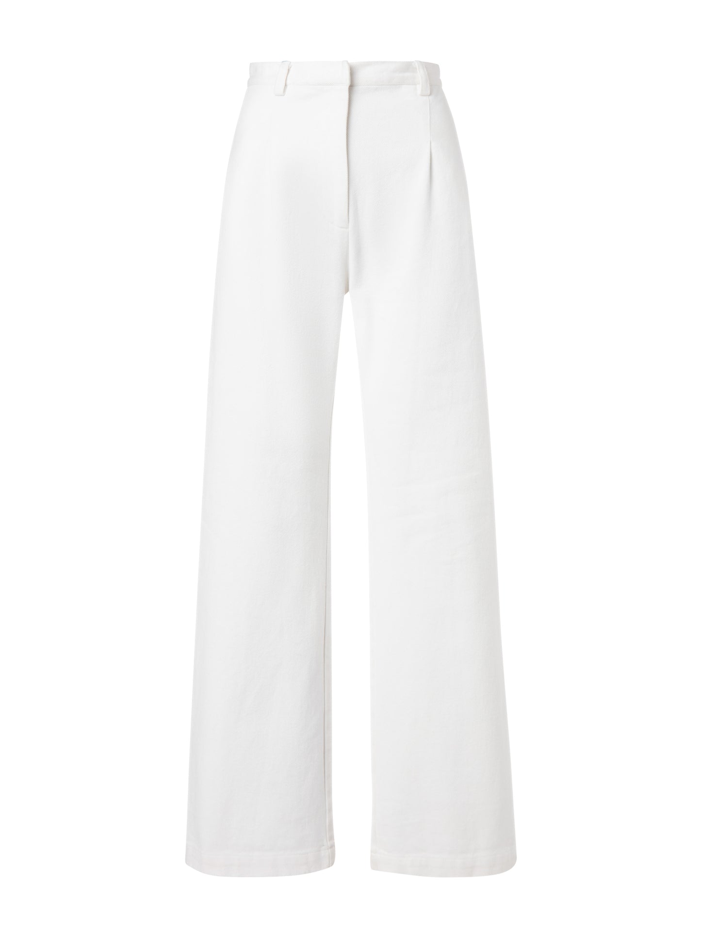 White pleated trouser