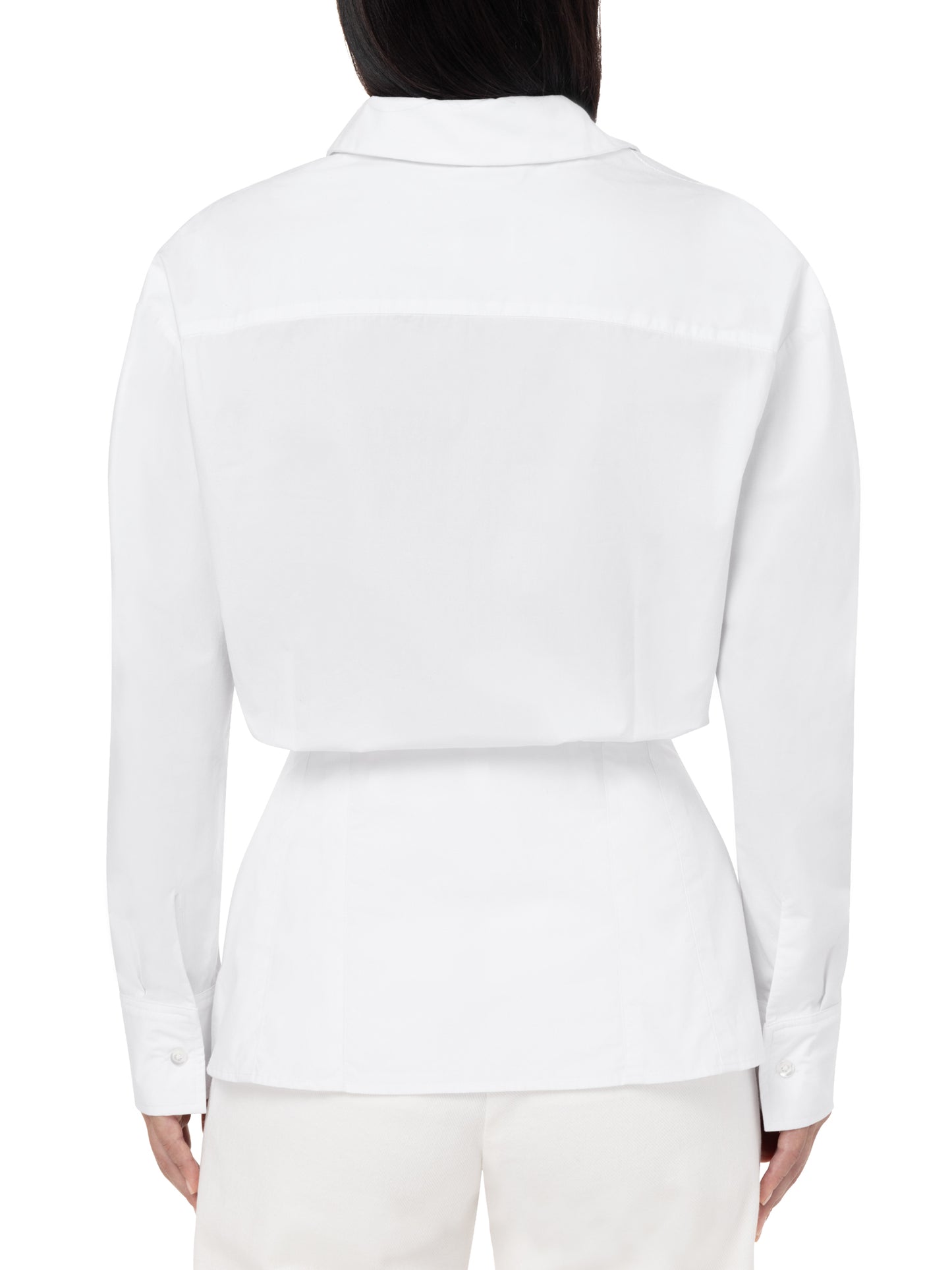 White constructed shirt