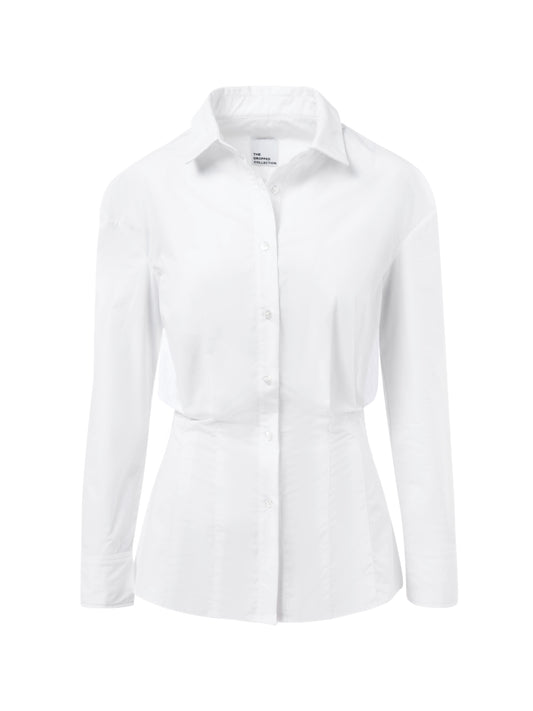 White constructed shirt