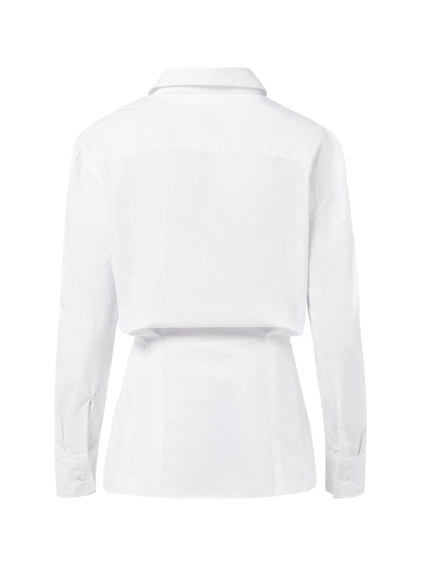 White constructed shirt