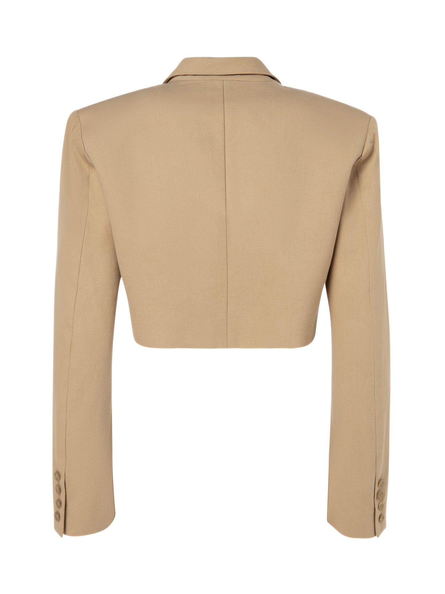Beige cropped blazer