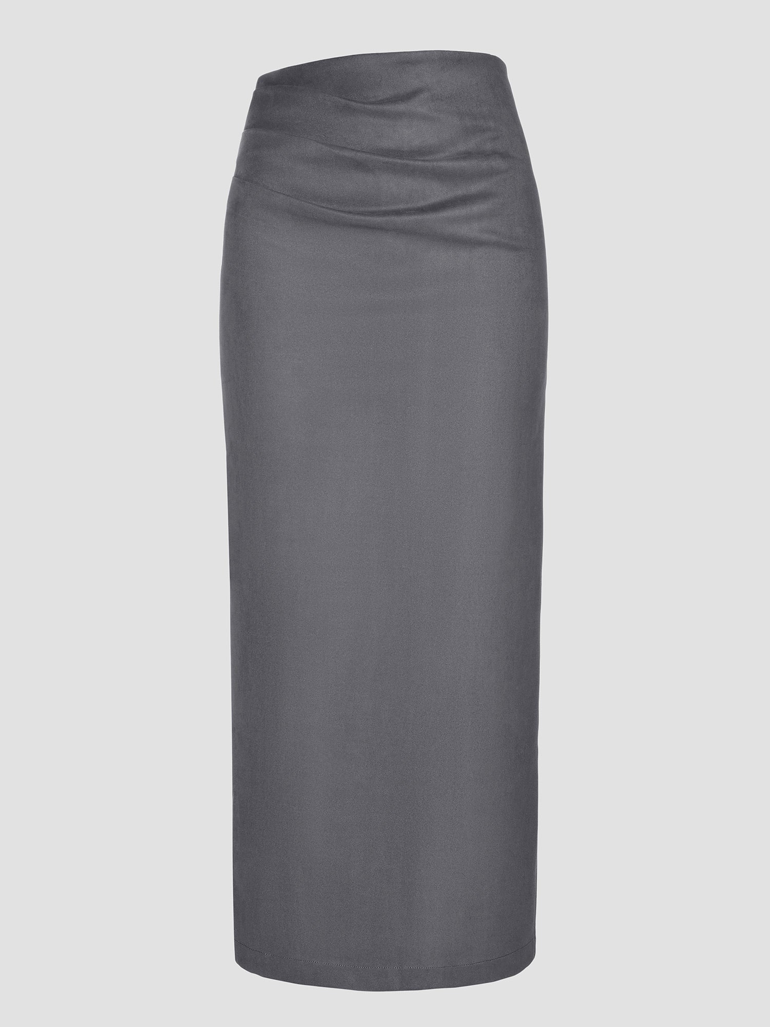 Grey Draped Skirt