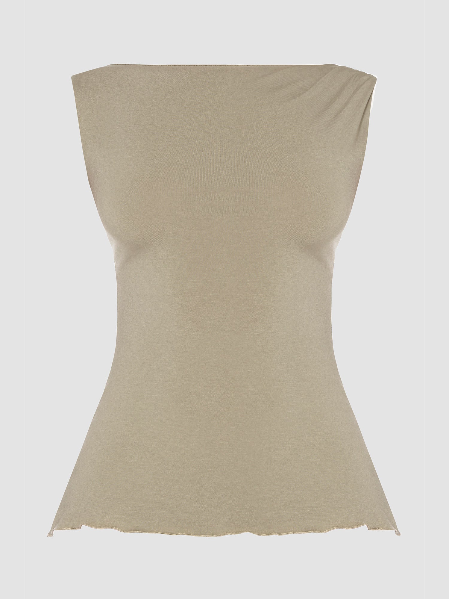 Sage Sleeveless Draped Top